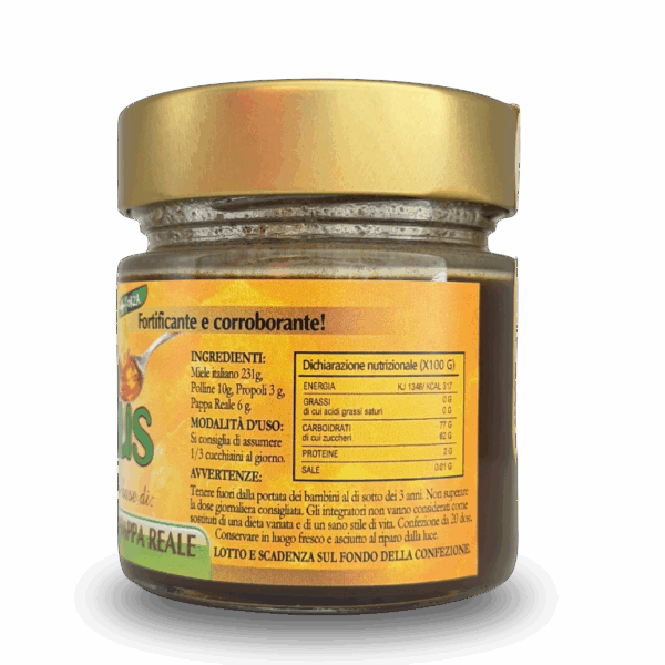 Alternative view of MIELEPLUS Miele Propoli, Polline e Pappa Reale