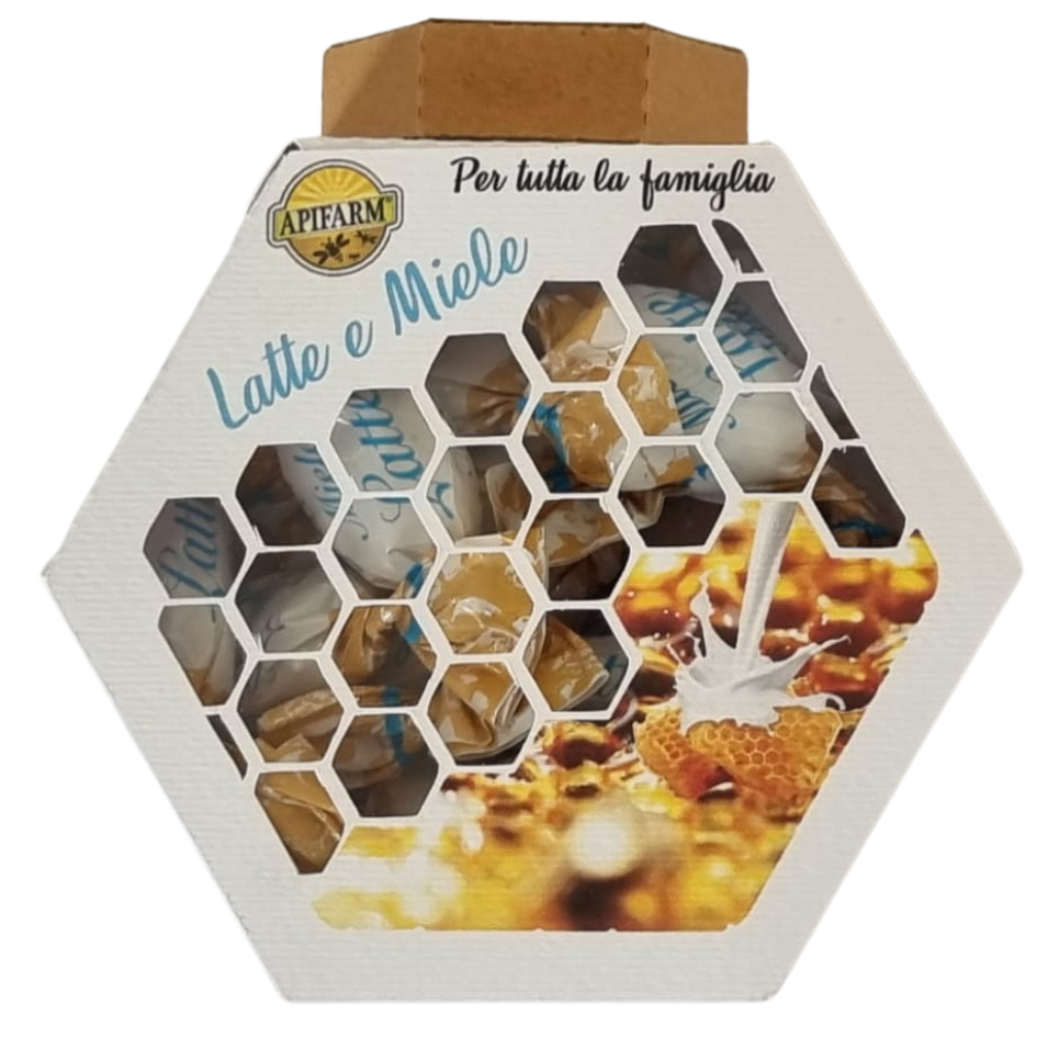 Caramelle ripiene latte e miele